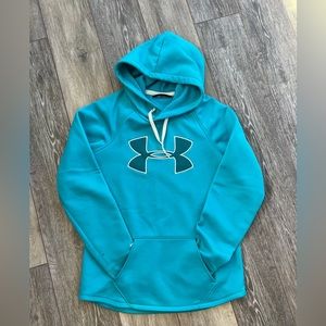 Under Armour Hoodie Womens Small Green Teal Sweatshirt XS